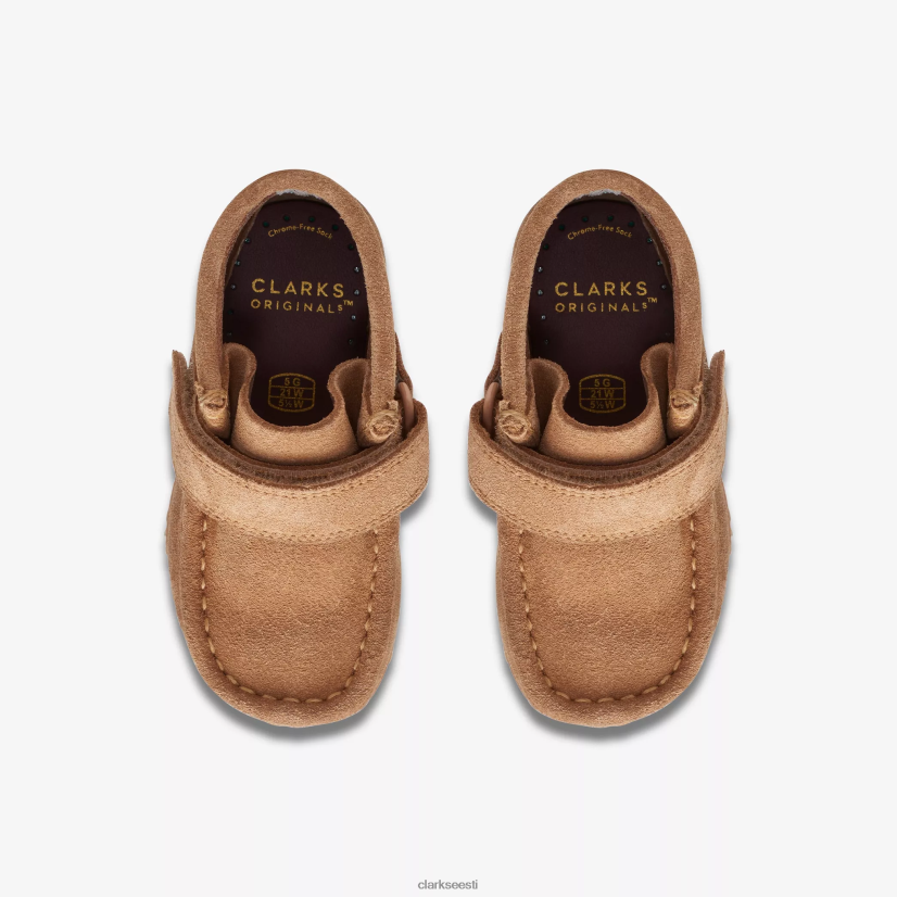 XFL6JJ1014 nisu seemisnahk Clarks wallabee saapa väikelaps