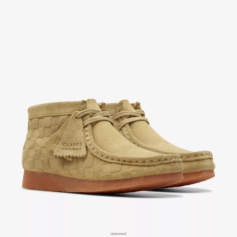 XFL6JJ994 beež tšekk Clarks wallabee boot vanem