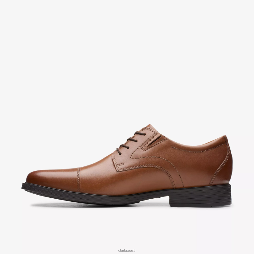 XFL6JJ780 tumepruun nahk Clarks whiddoni müts