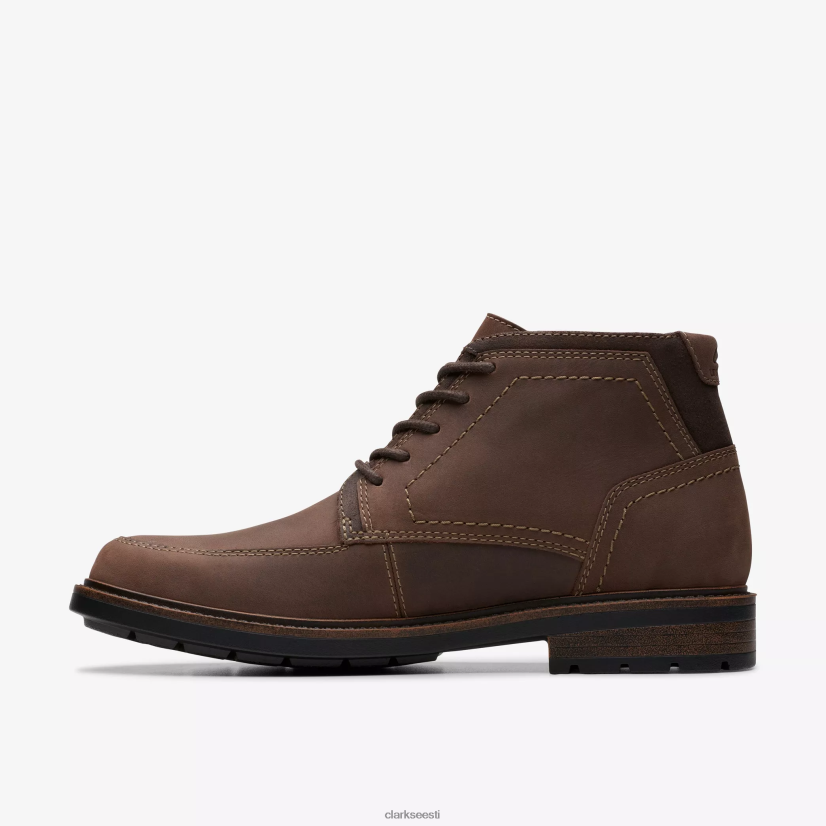 XFL6JJ914 tumepruun nahk Clarks un shire tere veekindel