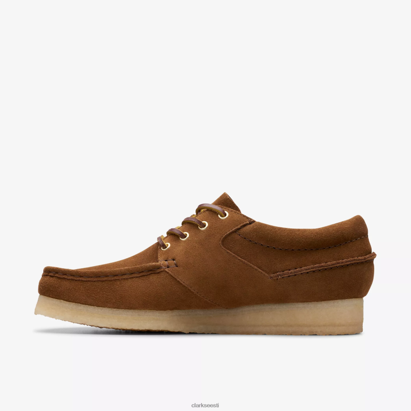 XFL6JJ670 cola suede Clarks wallabee paat