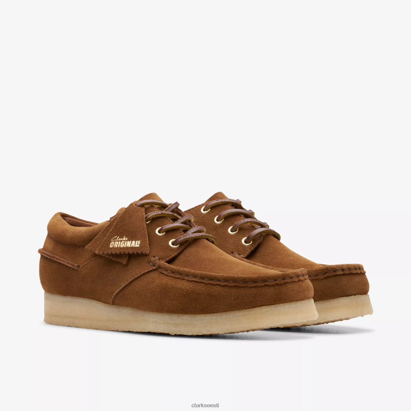 XFL6JJ670 cola suede Clarks wallabee paat