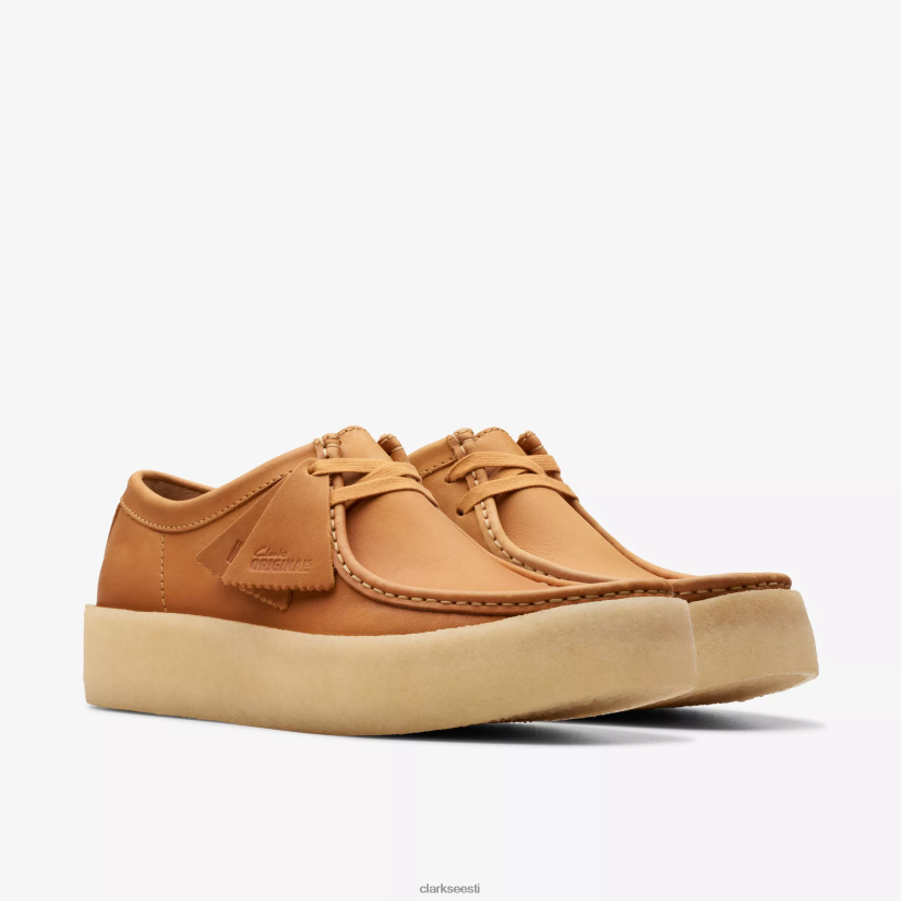 XFL6JJ677 keskpruun nahk Clarks wallabee tass