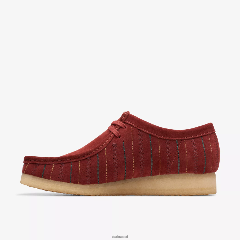 XFL6JJ690 Burgundia kombinatsioon Clarks wallabee