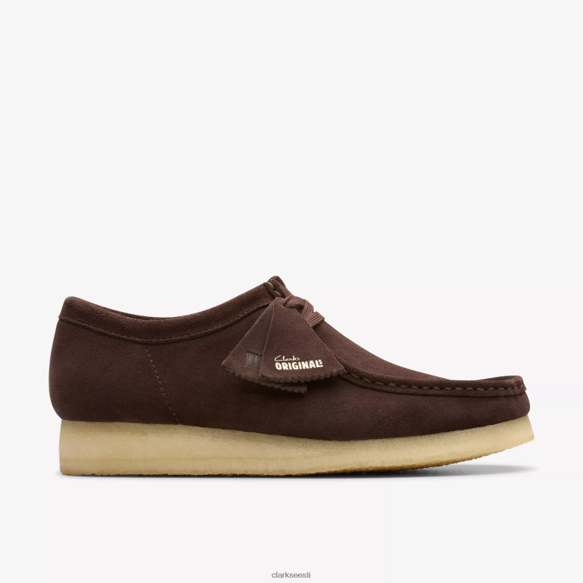 XFL6JJ696 tumepruun seemisnahk Clarks wallabee