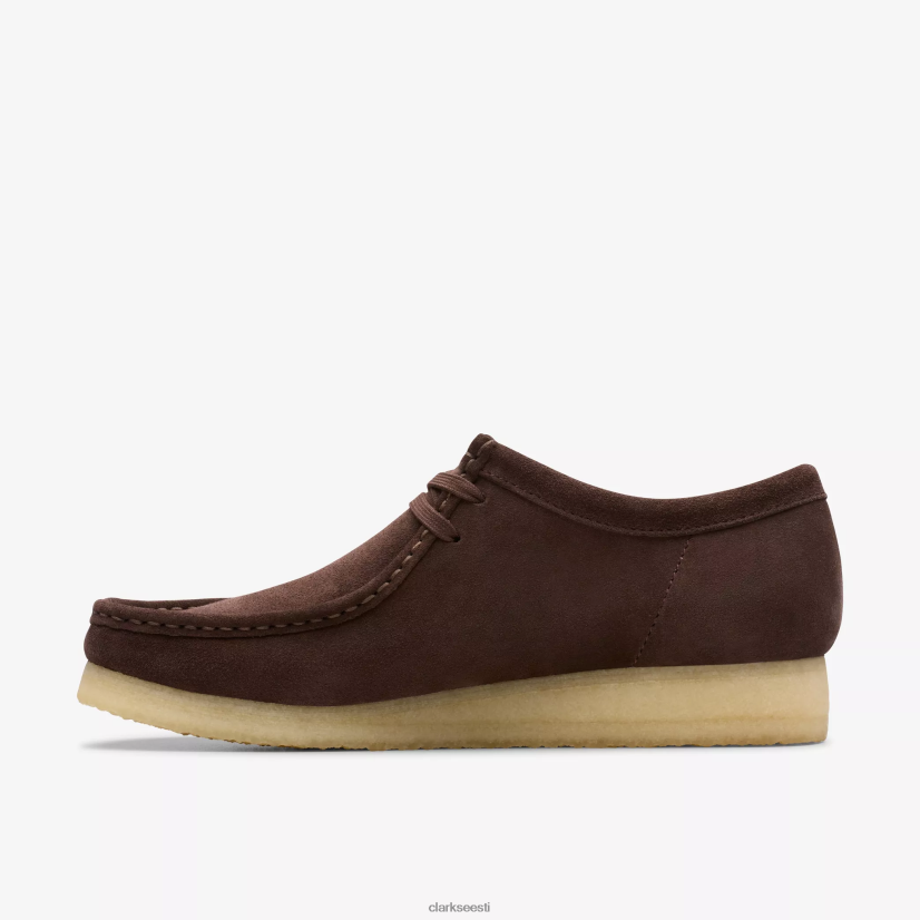 XFL6JJ696 tumepruun seemisnahk Clarks wallabee