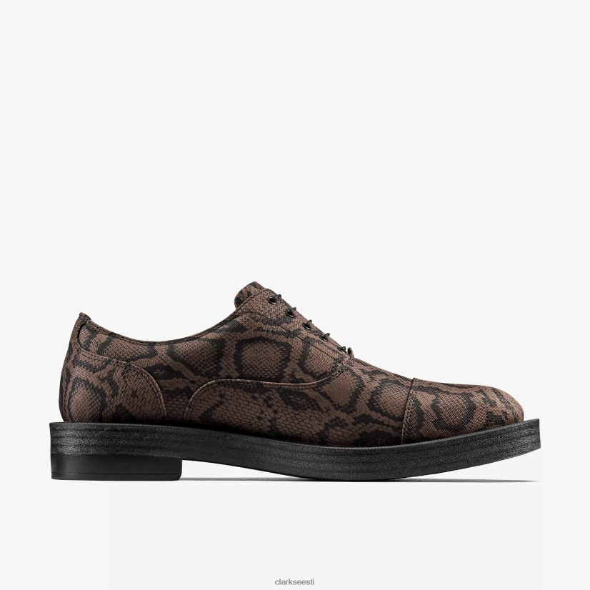 XFL6JJ714 pruun tekstiil Clarks martine roos meeste oxford 2