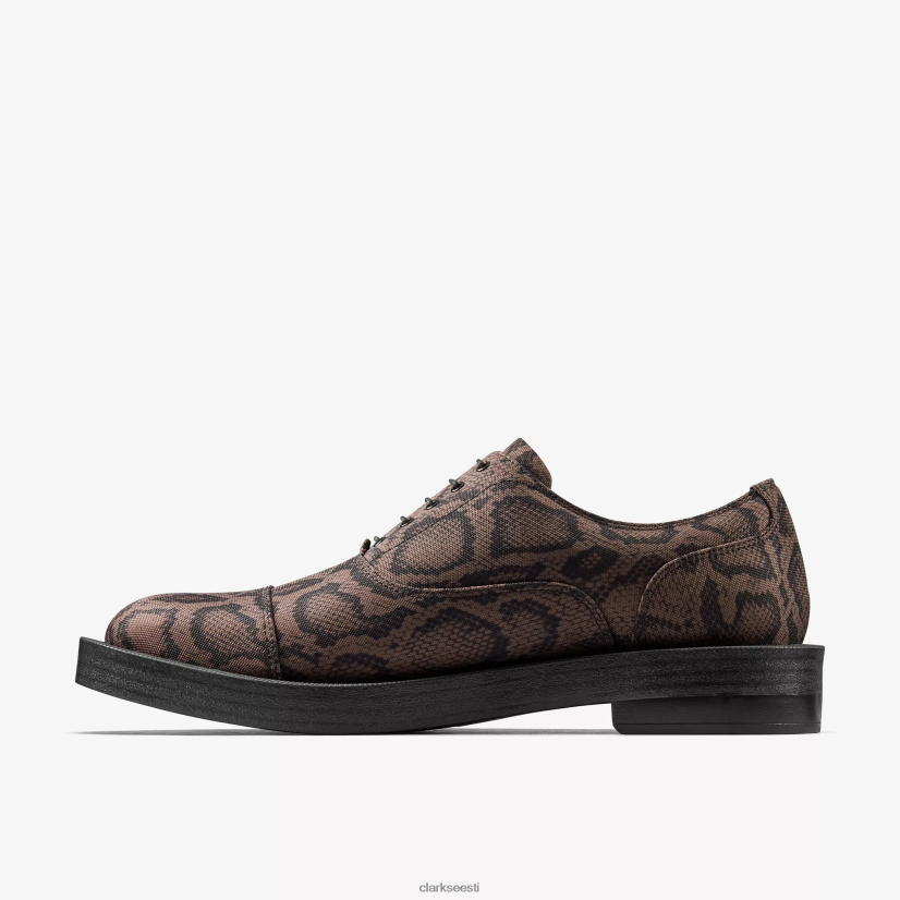 XFL6JJ714 pruun tekstiil Clarks martine roos meeste oxford 2