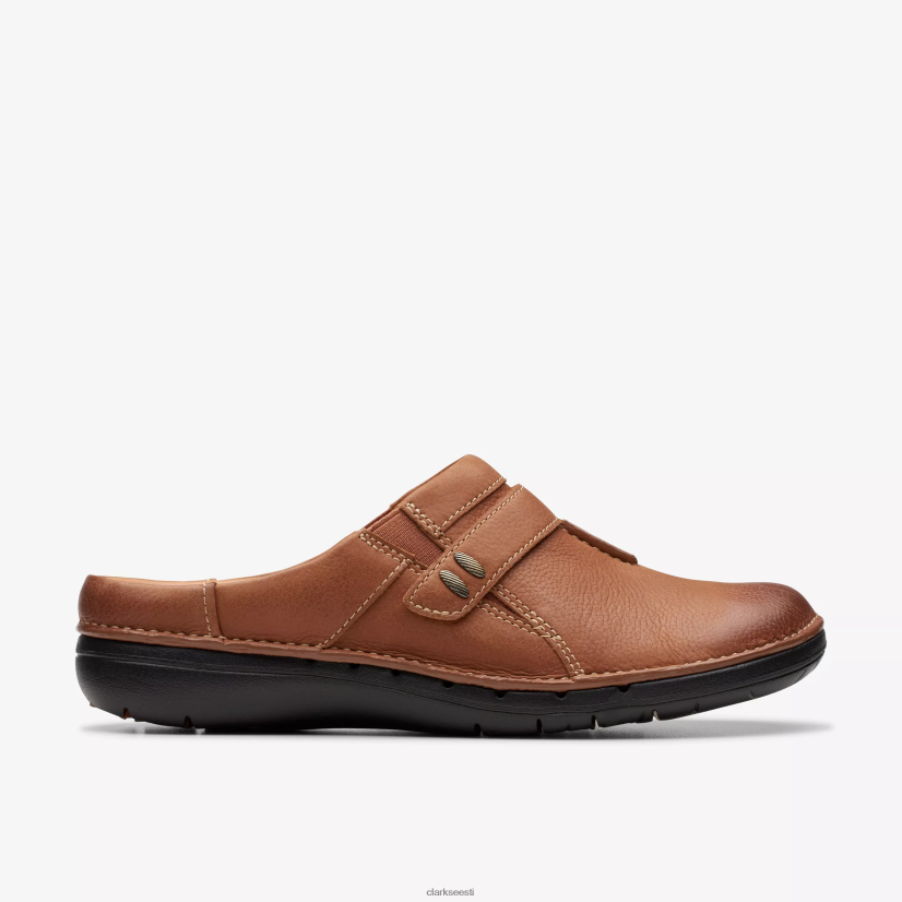 XFL6JJ554 tumepruun nahk Clarks un loop lihtne