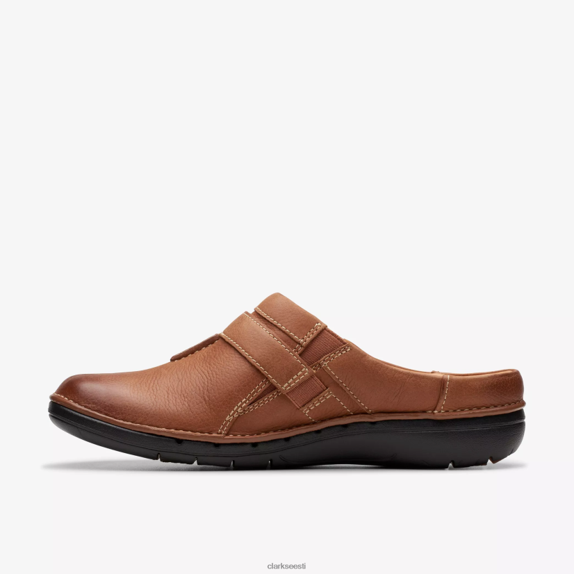 XFL6JJ554 tumepruun nahk Clarks un loop lihtne