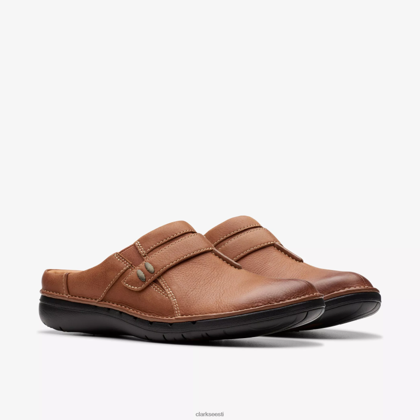 XFL6JJ554 tumepruun nahk Clarks un loop lihtne