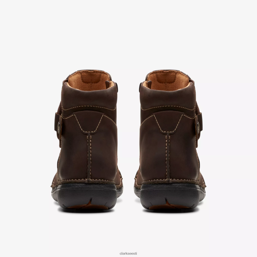 XFL6JJ440 tumepruun nahk Clarks loop üles