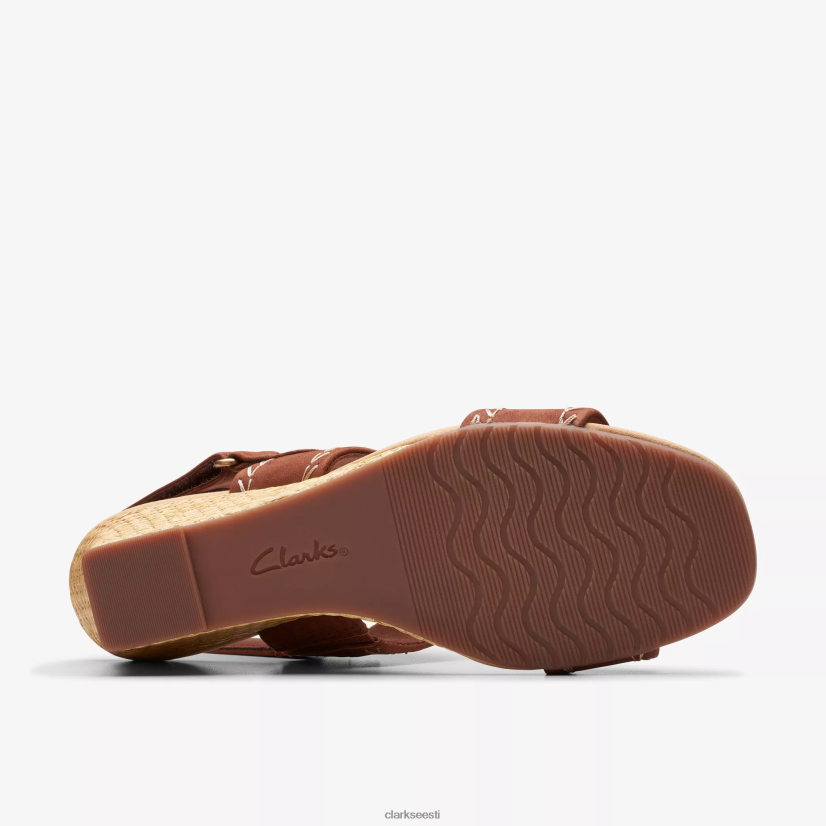 XFL6JJ40 tan nubuk Clarks kyarra roos